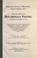 Cover of: Specifications for bituminous paving, adopted October 14, 1915 ...