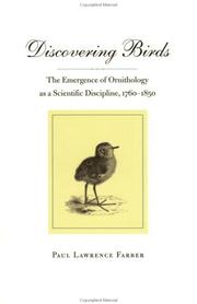 Cover of: Discovering birds: the emergence of ornithology as a scientific discipline, 1760-1850