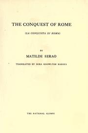 Cover of: The conquest of Rome by Matilde Serao, Matilde Serao