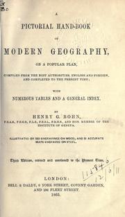 Cover of: A pictorial hand-book of modern geography on a popular plan by Henry George Bohn