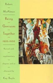 Cover of: Being geniuses together, 1920-1930 by Robert McAlmon