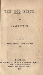 Cover of: The dog fiend, or, Snarleyyow by Frederick Marryat