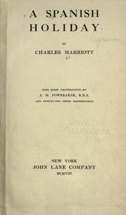 Cover of: A Spanish holiday by Marriott, Charles