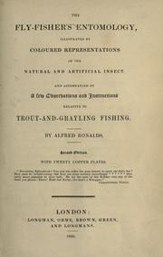 The fly-fisher's entomology by Alfred Ronalds