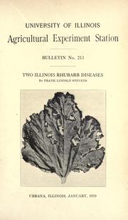 Cover of: Two Illinois rhubarb diseases