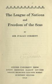 Cover of: The league of nations and freedom of the seas