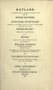 Cover of: Rutland by Lewis Frederick Bostelmann