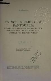 Cover of: Prince Ricardo of Pantouflia by Andrew Lang