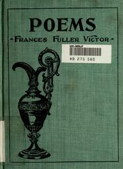 Cover of: Poems. by Frances Fuller Victor