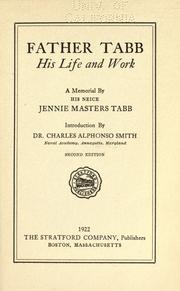 Cover of: Father Tabb, his life and work: a memorial