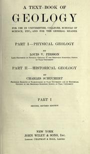 Cover of: A text-book of geology for use in universities by Louis V. Pirsson