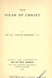 Cover of: The vicar of Anti-Christ