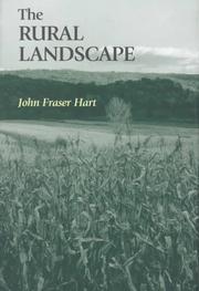 Cover of: The rural landscape by John Fraser Hart