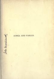 Cover of: Songs and fables.: Illus. by F.B.