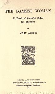 Cover of: The  basket woman by Mary Austin