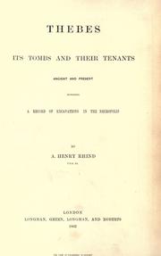 Cover of: Thebes by Alexander Henry Rhind