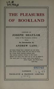 Cover of: The pleasures of bookland