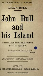 John Bull and his island by Max O'Rell