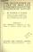 Cover of: The occupation of land in Ireland, in the first half of the nineteenth century.