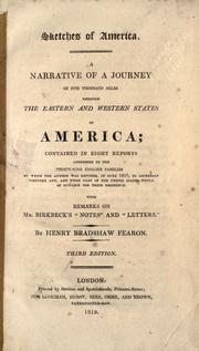 Cover of: Sketches of America: a narrative of a journey of five thousand miles through the eastern and western states of America
