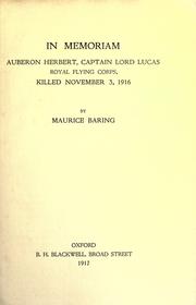 In memoriam by Maurice Baring