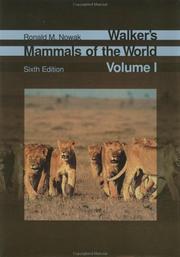 Cover of: Walker's Mammals of the World by Ronald M. Nowak