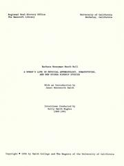 A woman's life in physical anthropology, somatotyping, and New Guinea kinship studies by Barbara Honeyman Roll