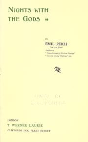 Cover of: Nights with the gods. by Reich, Emil