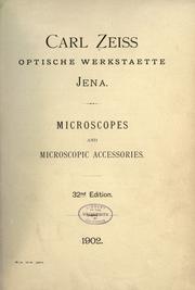 Cover of: Micoscopes and microscopic accessories.