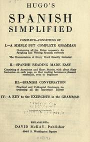 Cover of: Hugo's Spanish simplified by 