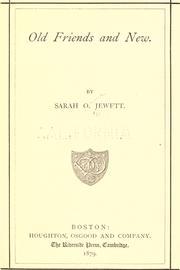Cover of: Old friends and new.