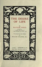 Cover of: The desire of life