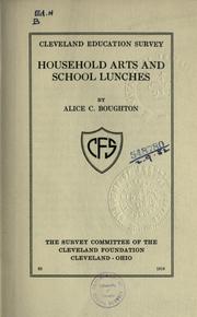 Household arts and school lunches by Alice C. Boughton