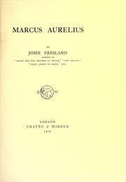 Cover of: Marcus Aurelius