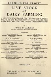 Cover of: Live stock and dairy farming by Frank D. Gardner, Frank D. Gardner