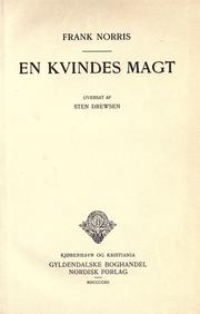 Cover of: En  kvindes Magt by Frank Norris, Frank Norris