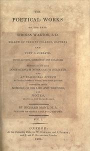 Cover of: The poetical works. by Warton, Thomas