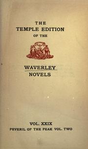 Cover of: Peveril of the Peak by Sir Walter Scott, Walter scott, Sir Scott, Sir Walter Scott