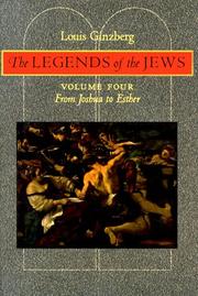 Cover of: The Legends of the Jews by Louis Ginzberg