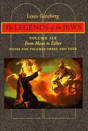 Cover of: The Legends of the Jews: From Moses to Esther: Notes for Volumes 3 and 4 (Legends of the Jews)