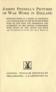 Cover of: Joseph Pennell's pictures of war work in England by Joseph Pennell