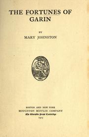Cover of: The fortunes of Garin by Mary Johnston