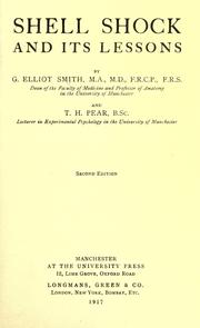 Cover of: Shell shock and its lessons by Grafton Elliot Smith