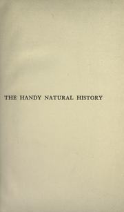 Cover of: The handy natural history