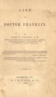 Cover of: Life of Doctor Franklin. by John N. Norton, John N. Norton