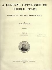 Cover of: A general catalogue of double stars within 121 degrees of the North pole