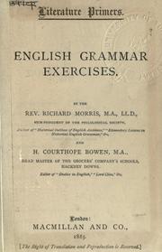 Cover of: English grammar. by Richard Morris, Richard Morris