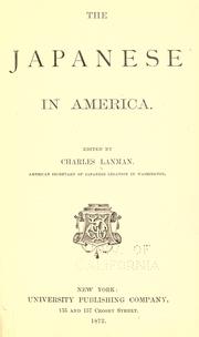 Cover of: The Japanese in America.