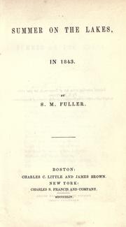 Cover of: Summer on the lakes, in 1843 by Margaret Fuller