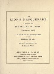 Cover of: The lion's masquerade by Catherine Ann Turner Dorset
